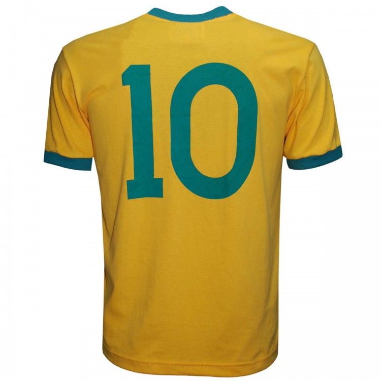 Camisa Retro Brasil Amarela